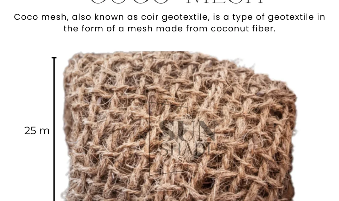 Geotextile for Gardening Made from Coco Fiber