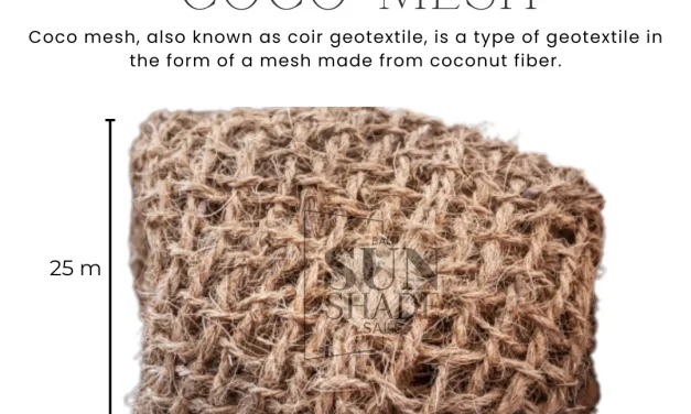 Geotextile for Gardening Made from Coco Fiber