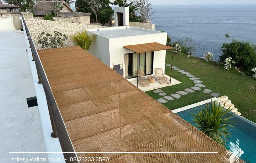 Shade Sail in Coir for Sustainable Outdoor Living